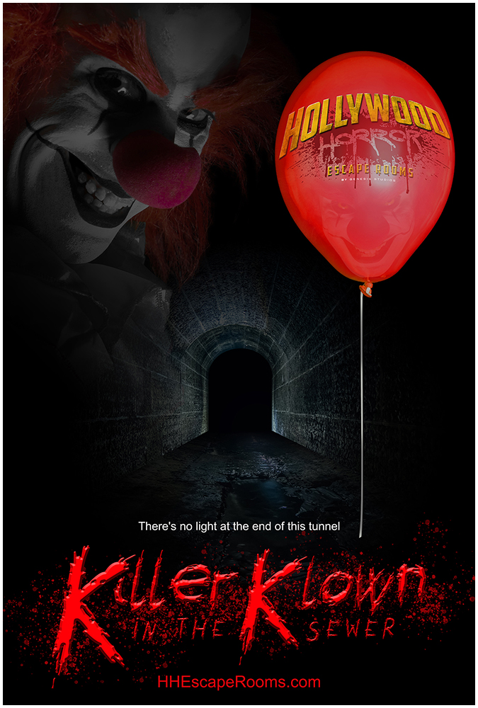 Hollywood Horror Escape Rooms Killer Klown poster