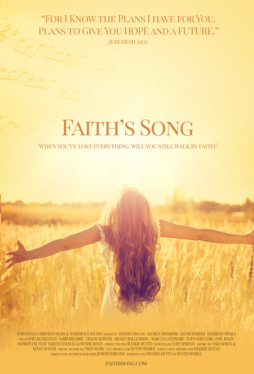 Faith's Song poster girl in field